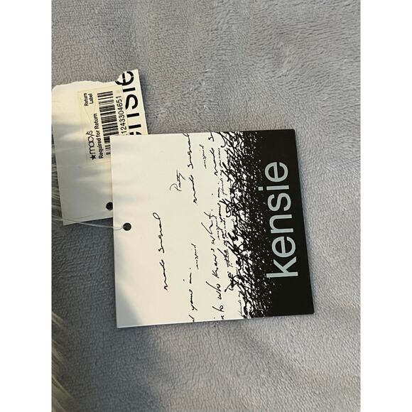 Kensie | K1-Infusion Faux Fur Vest Full Zipper Satin Lining Birch SZ L - Picture 4 of 8